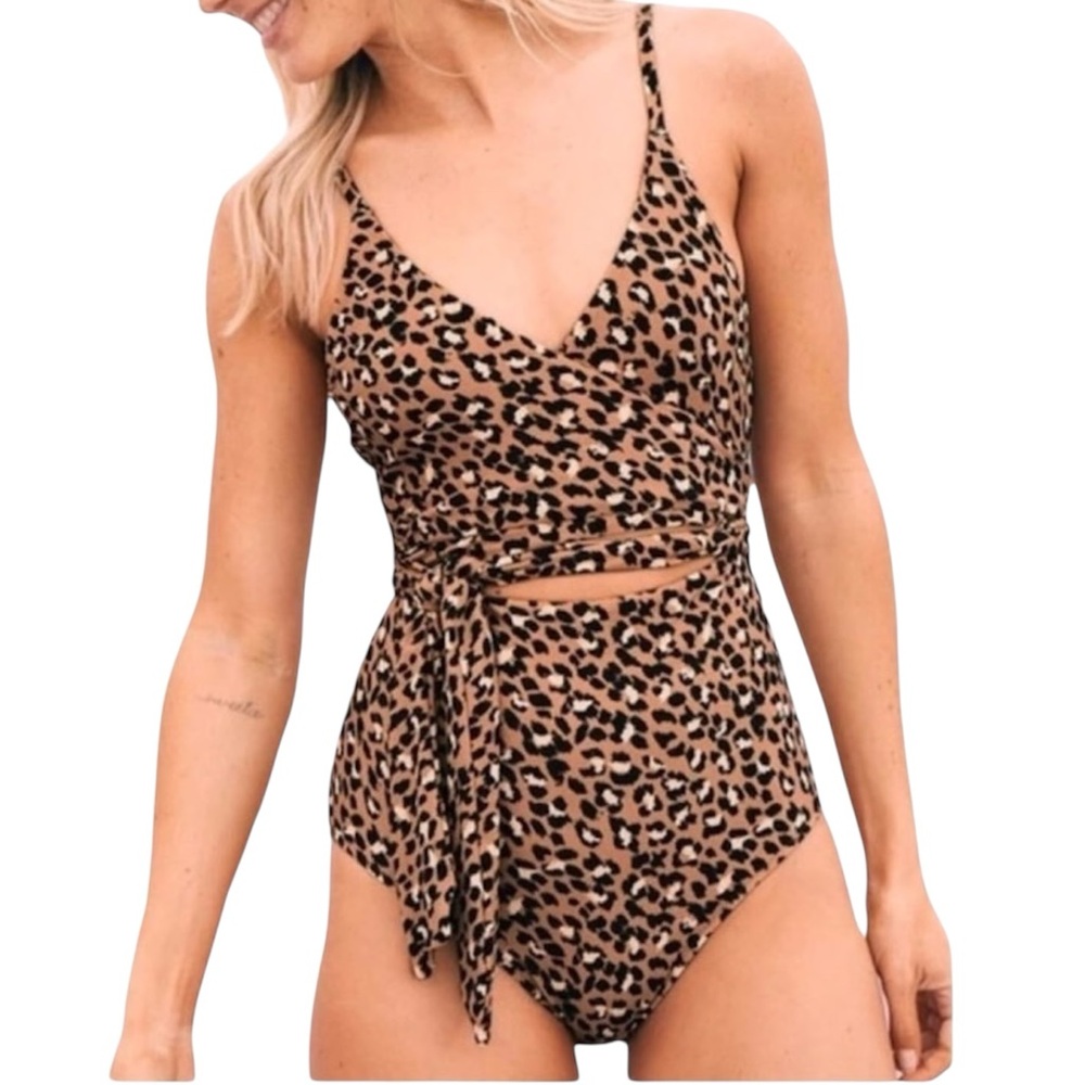 NWT Aerie Leopard One-Piece Swimsuit